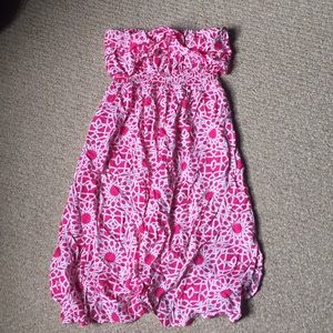 Strapless dress/bathing suit cover